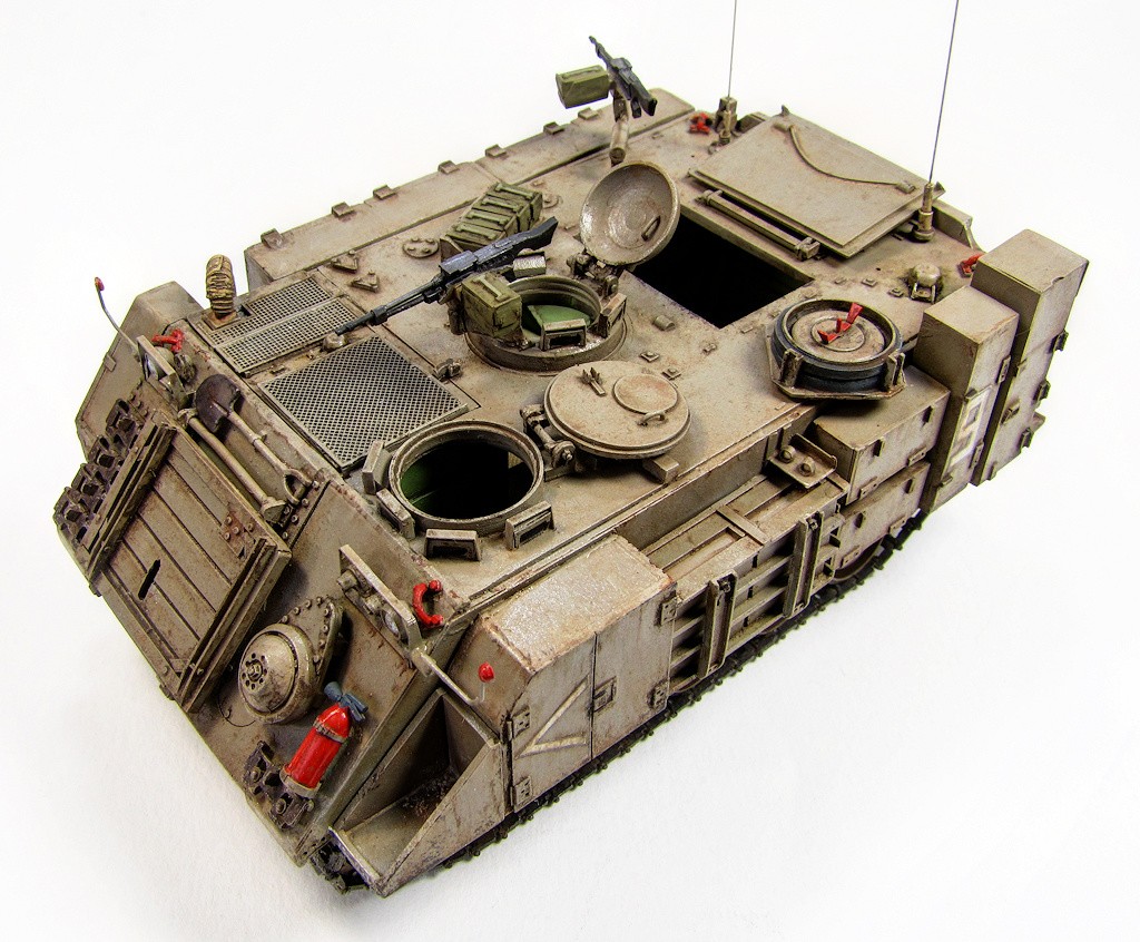 Vue supérieure maquette M113 Zelda Chata'p 1/48