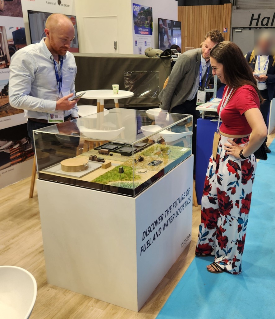 Presentation of the Pronal diorama created by Promodels at the Eurosatory 2026 trade show