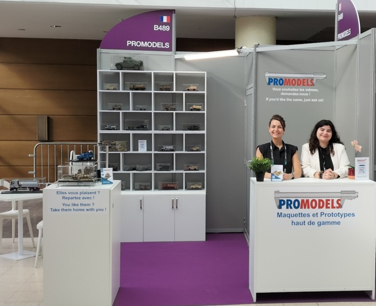 stand de maquette à Eurosatory
